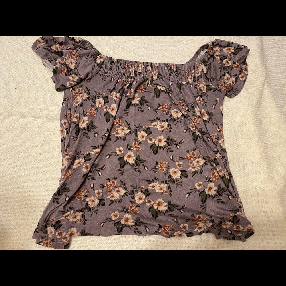 american eagle soft and sexy off the shoulder top